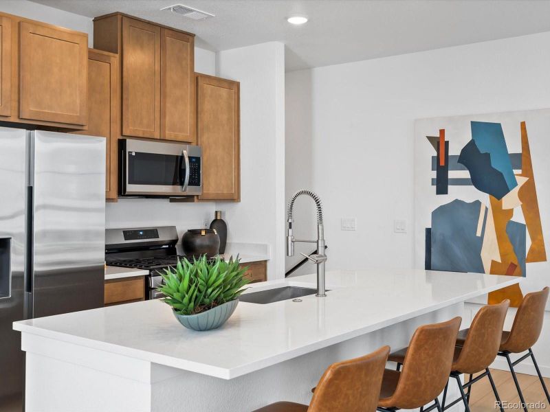 Furnished interior view inside a new home in The Hub at Virginia Village, Denver (Image 16).