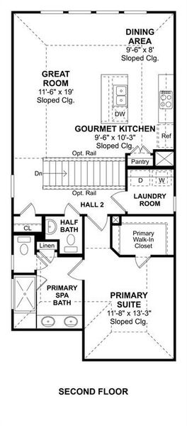 The Reagan floor plan by K. Hovnanian Homes. 2nd floor shown. * Prices, plans, dimensions, features, specifications, materials, and availability or homes or communities are subject to change without notice or obligation.