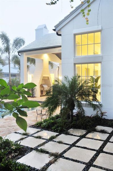 Exterior details and patio area of a home in , Sarasota (Image 9). Exterior details and patio area of a home in , Sarasota (Image 9).