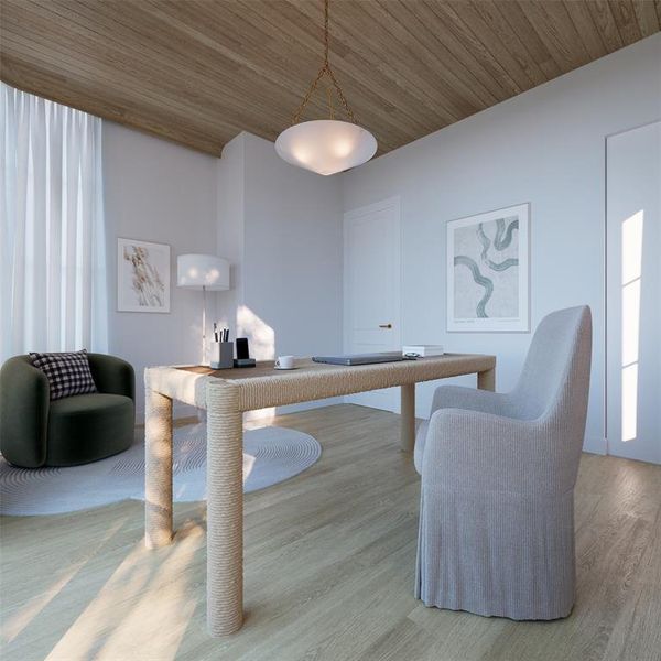 Furnished interior view inside a new home in , Dallas (Image 11).