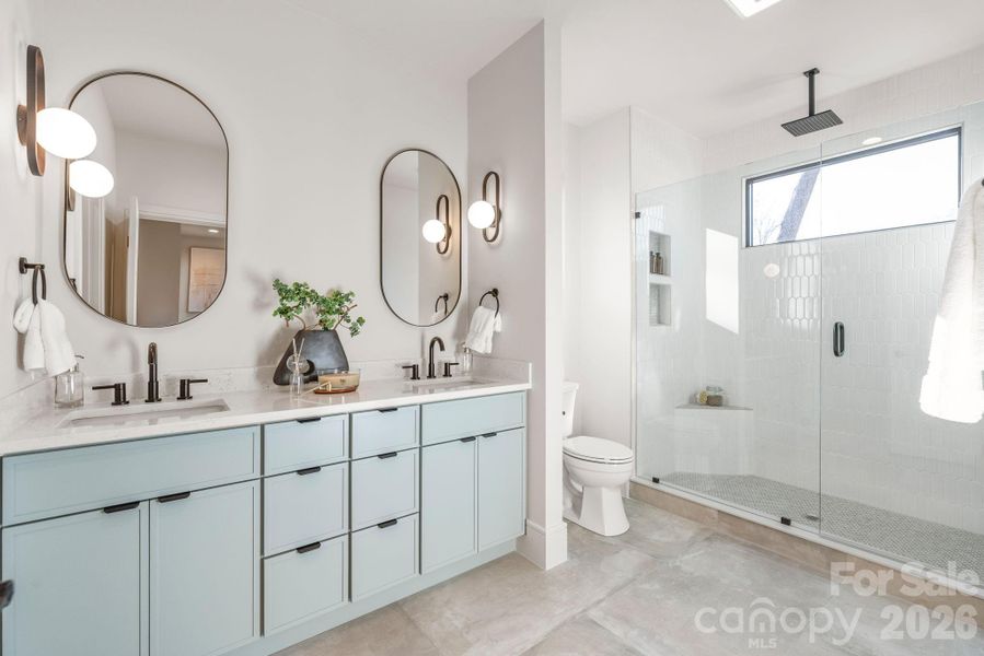 Furnished interior view inside a new home in , Charlotte (Image 35). Furnished interior view inside a new home in , Charlotte (Image 35).