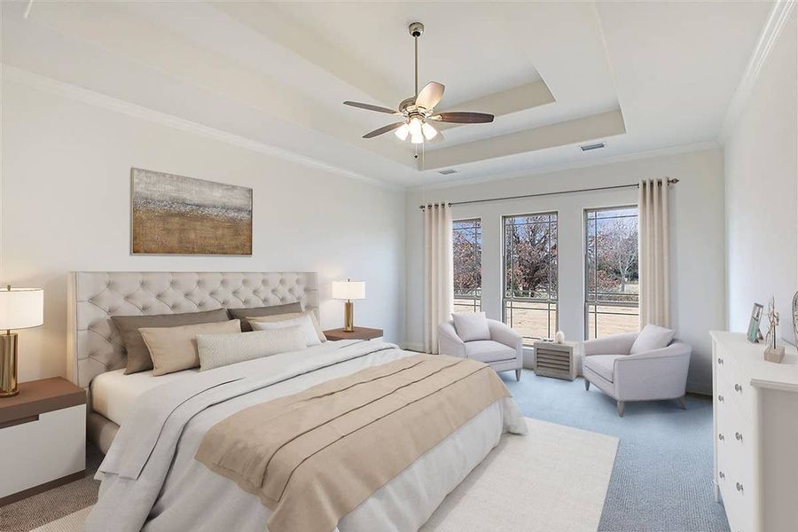 Representative furnished interior of a home built from the Sunrise FS by First Texas Homes in Broadmoor Estates, Ovilla (Image 6).