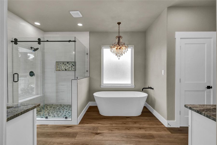 Furnished interior view inside a new home in , Angleton (Image 16).