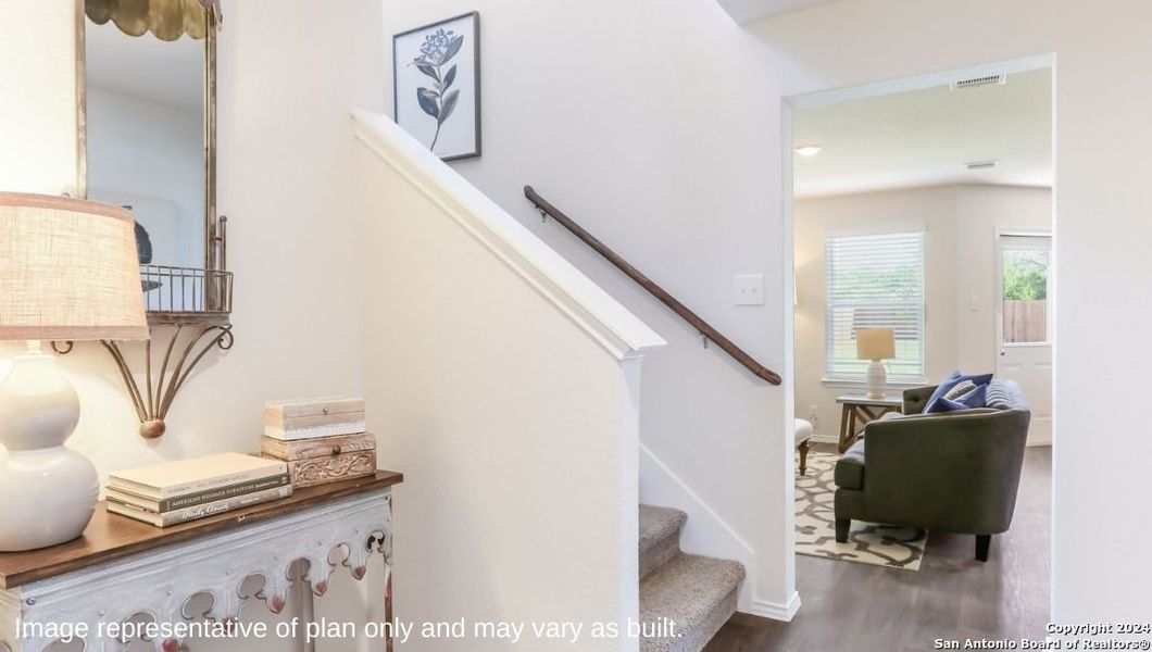 Furnished interior view inside a new home in Redbird Ranch, San Antonio (Image 8). Furnished interior view inside a new home in Redbird Ranch, San Antonio (Image 8).