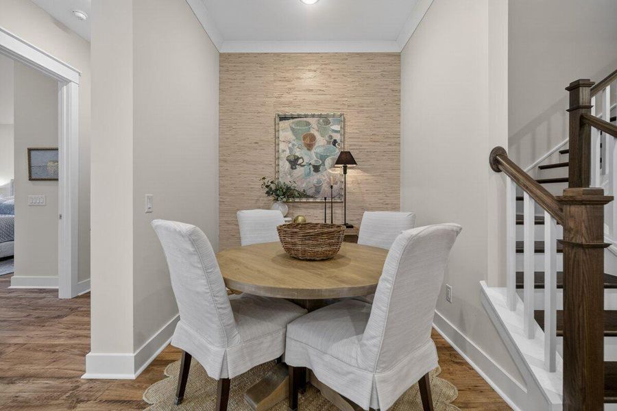 Furnished interior view inside a new home in K. Hovnanian's® Four Seasons at Lakes of Cane Bay, Summerville (Image 12).