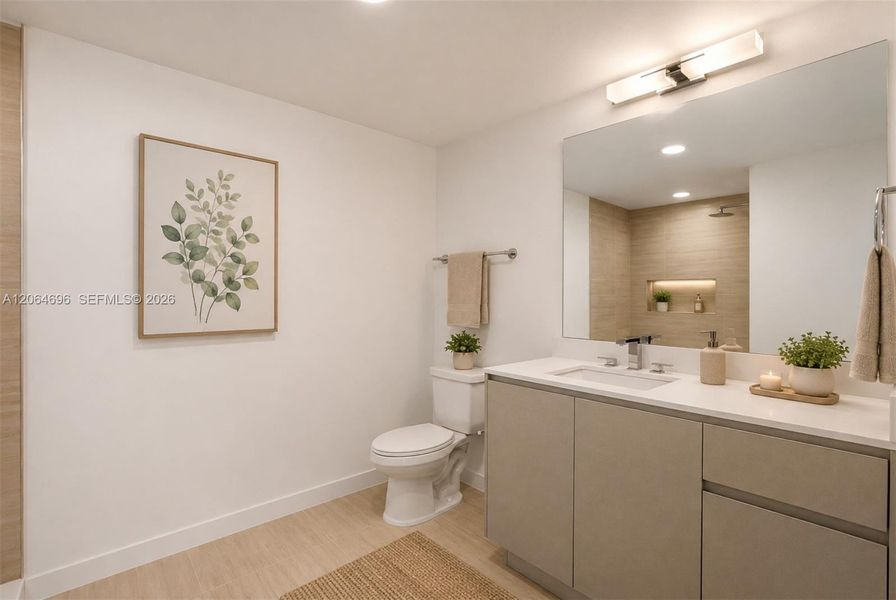 Furnished interior view inside a new home in , Orlando (Image 14).