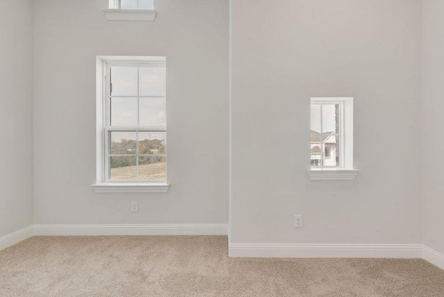 Spacious, unfurnished interior of a new home in Trails at Cottonwood Creek, Rowlett (Image 34). Spacious, unfurnished interior of a new home in Trails at Cottonwood Creek, Rowlett (Image 34).