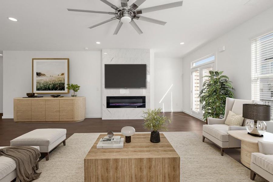 Furnished interior view inside a new home in , Decatur (Image 8). Furnished interior view inside a new home in , Decatur (Image 8).