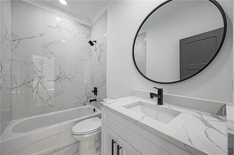 Furnished interior view inside a new home in , Auburn (Image 29).