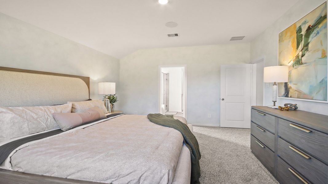 Furnished interior view inside a new home in New Waverly Station, New Waverly (Image 14).