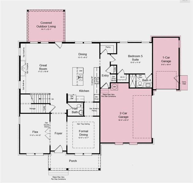 2D floor plan layout of this home in Watson Park, Snellville, GA (Image 4). 2D floor plan layout of this home in Watson Park, Snellville, GA (Image 4).