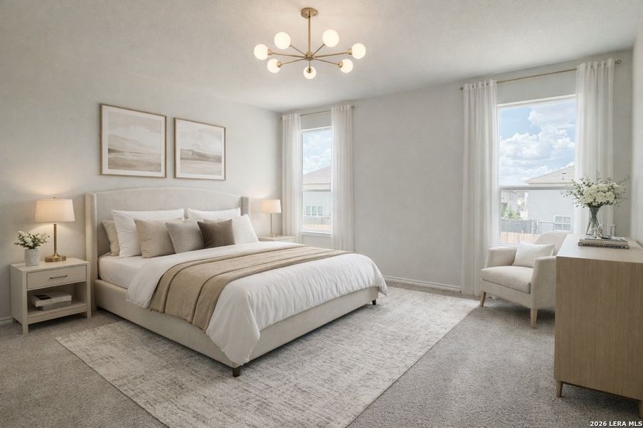 Furnished interior view inside a new home in , San Antonio (Image 10). Furnished interior view inside a new home in , San Antonio (Image 10).