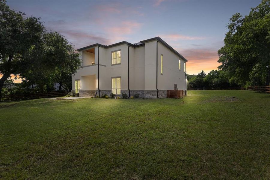Exterior details and patio area of a home in , Rowlett (Image 26).