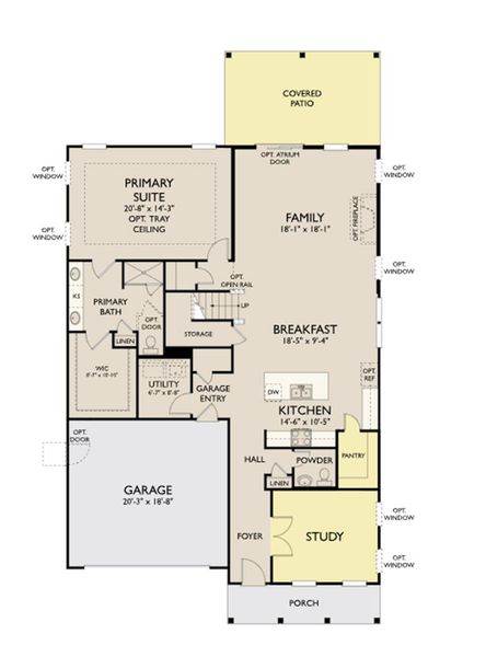 2D floor plan layout of this home in , Summerville, SC (Image 5).