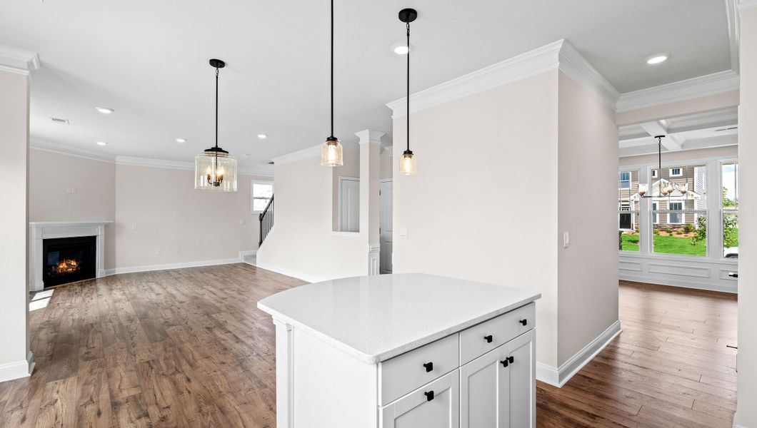 Representative furnished interior of a home built from the VERWOOD by D.R. Horton in Adams Glen, Greenville (Image 7).
