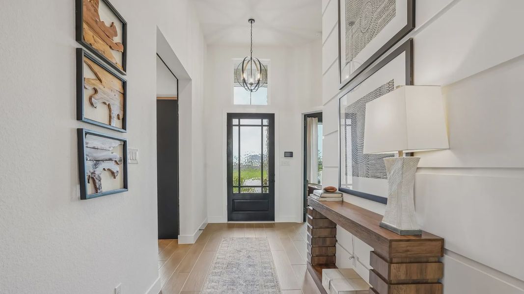 Representative furnished interior of a home built from the Sydney by Chesmar Homes in Westland Ranch, League City (Image 5).