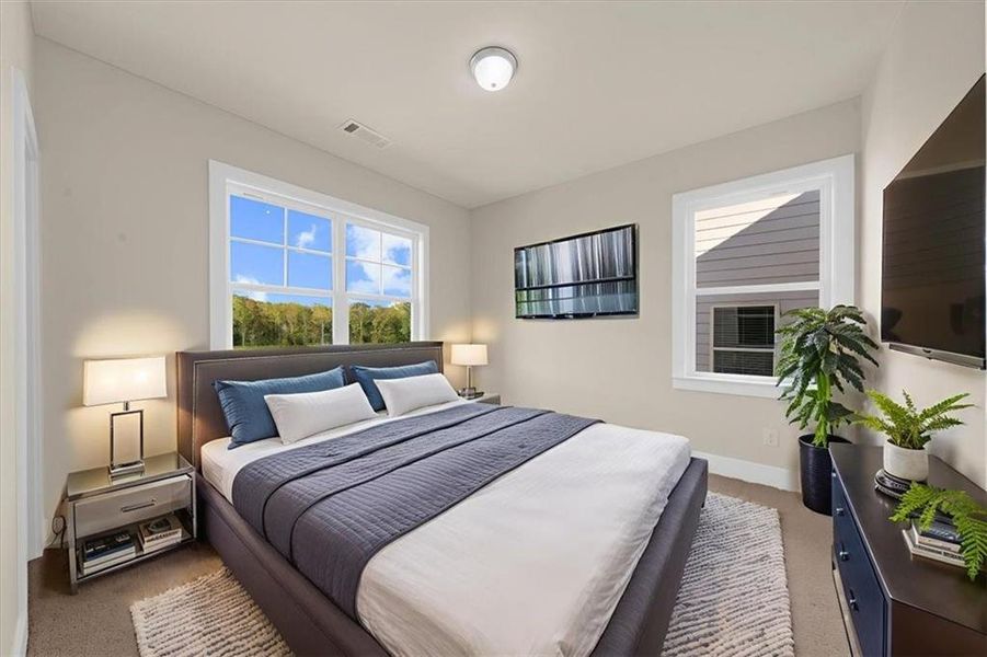 Furnished interior view inside a new home in , Flowery Branch (Image 15).