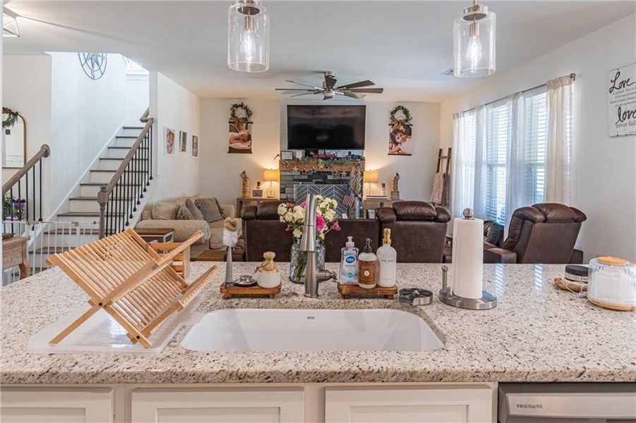 Furnished interior view inside a new home in River Station, Monroe (Image 6).
