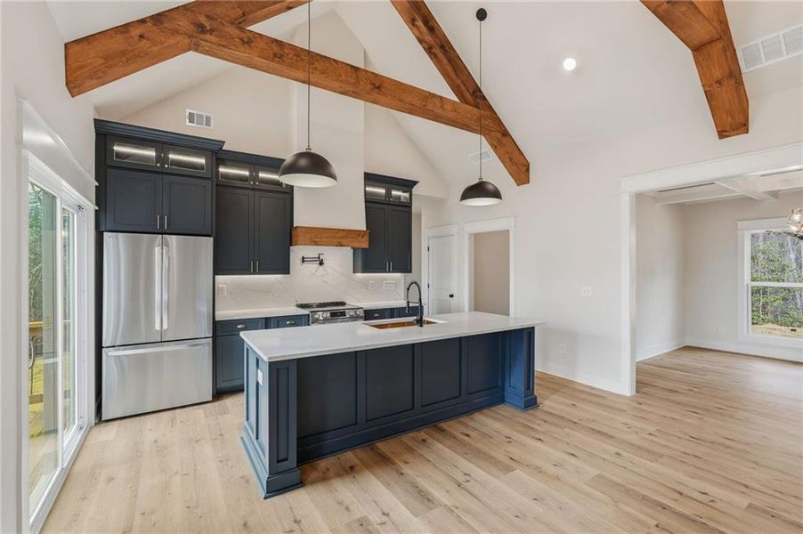 Furnished interior view inside a new home in , Dahlonega (Image 7).