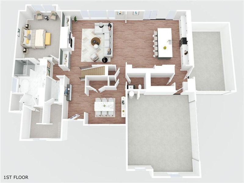 2D floor plan layout of this home in , Rydal, GA (Image 38).