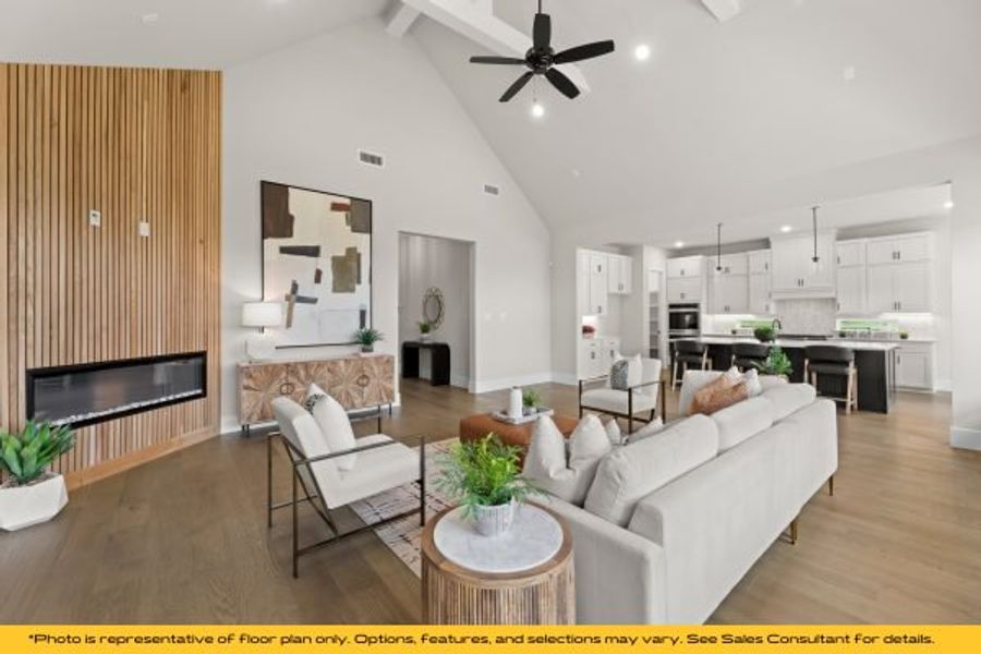 Representative furnished interior of a home built from the Belize by Stonefield Homes in Heath Golf and Yacht Club, Rockwall (Image 38).