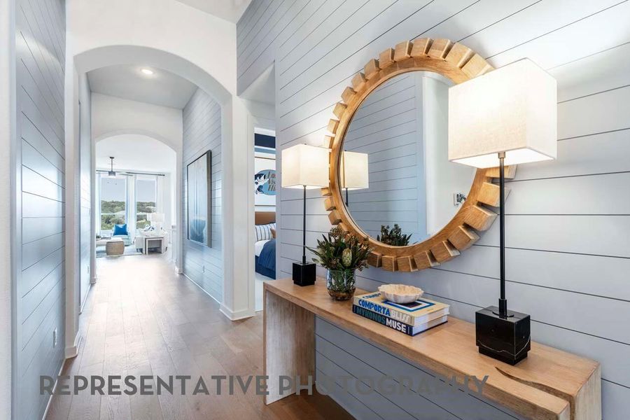 Furnished interior view inside a new home in ARTAVIA, Conroe (Image 21).