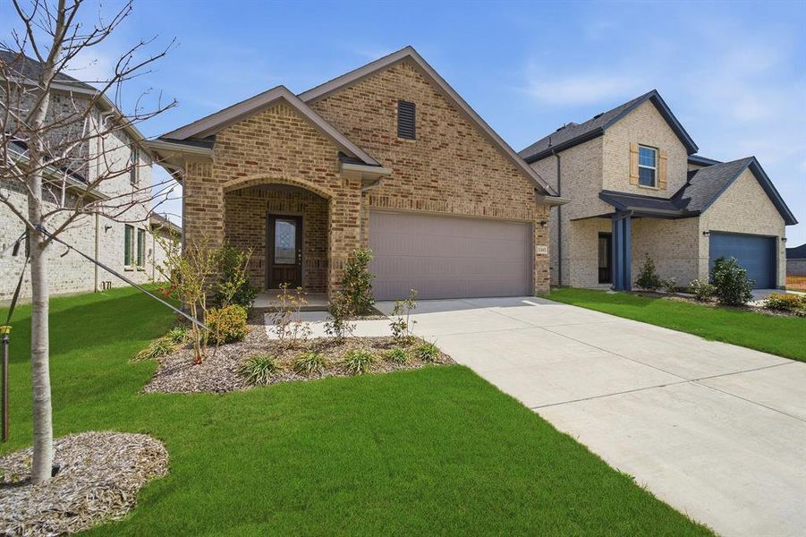 Front exterior of a new home in Westridge, McKinney, TX, highlighting curb appeal (Image 17).