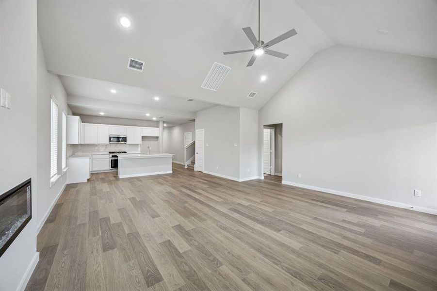 Open Floor Plan in the Stanley II home plan by Trophy Signature Homes – REPRESENTATIVE PHOTO