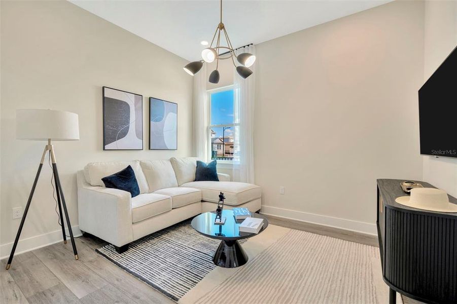 Furnished interior view inside a new home in Biscayne Landing at Seaire, Parrish (Image 6).
