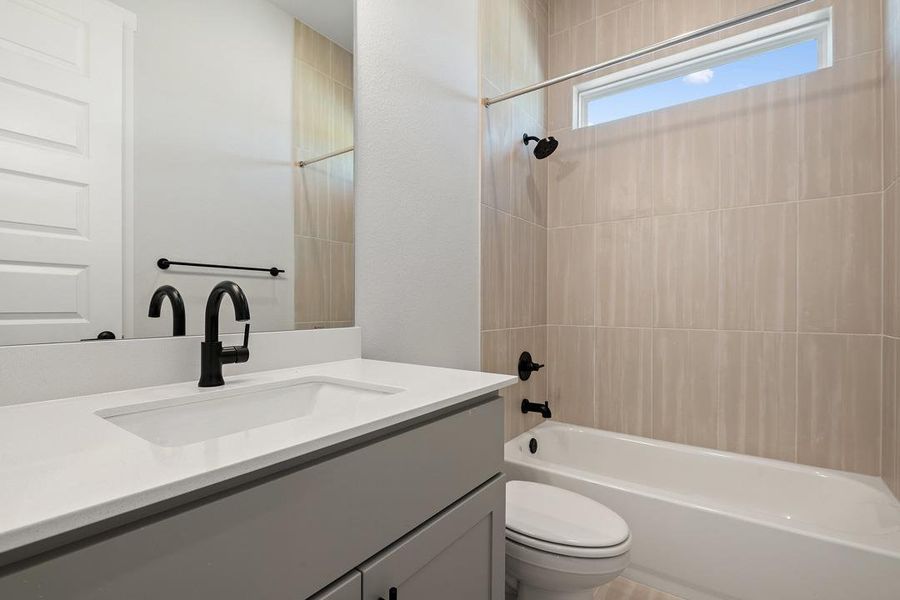 Furnished interior view inside a new home in Lagos Reserve, Manor (Image 8). Furnished interior view inside a new home in Lagos Reserve, Manor (Image 8).