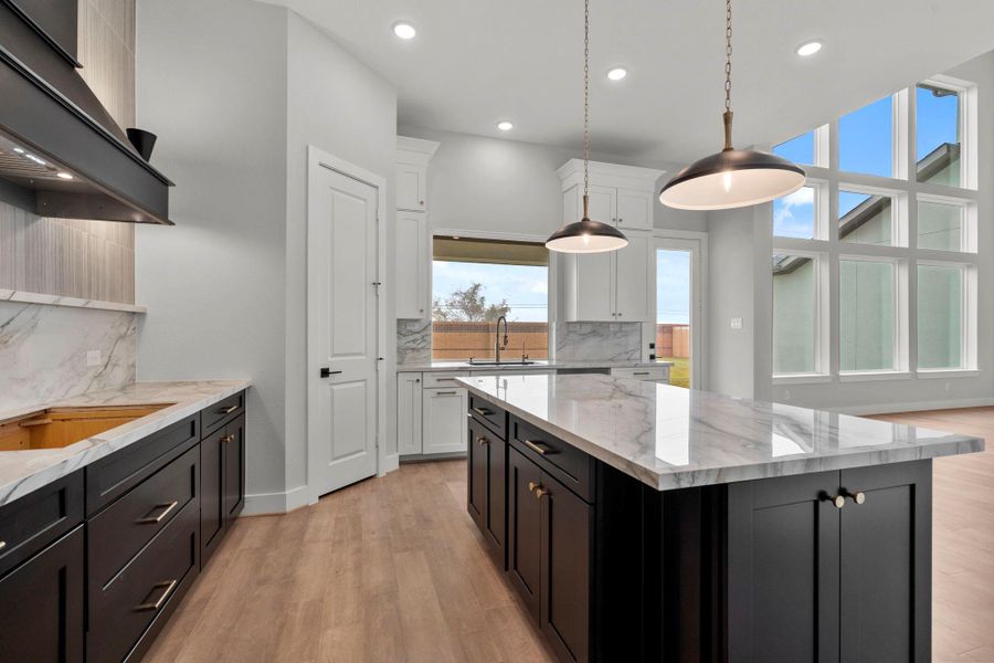 The glass back door contributed to natural light and an open feel.