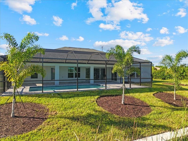Exterior details and patio area of a home in Cape Coral, Cape Coral (Image 23).