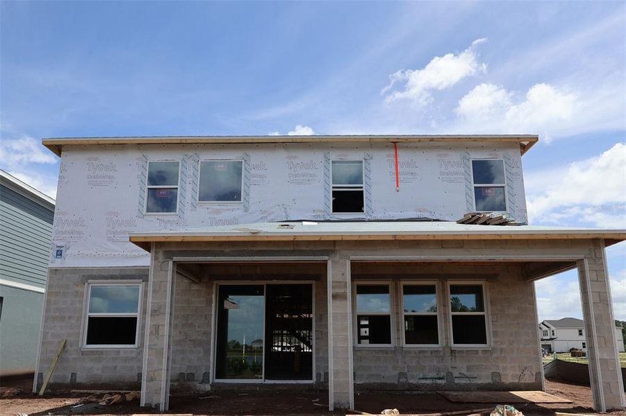 In-progress construction of a new home in Bay Lake Farms, St. Cloud, FL (Image 10).