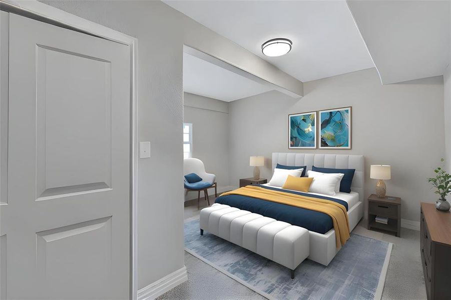 Furnished interior view inside a new home in , Dallas (Image 8). Furnished interior view inside a new home in , Dallas (Image 8).