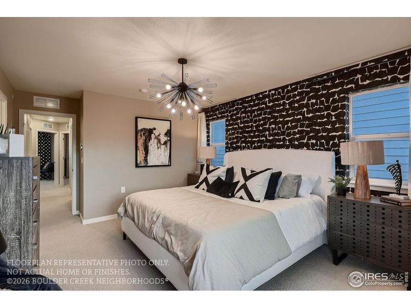 Furnished interior view inside a new home in Baseline, Broomfield (Image 27).