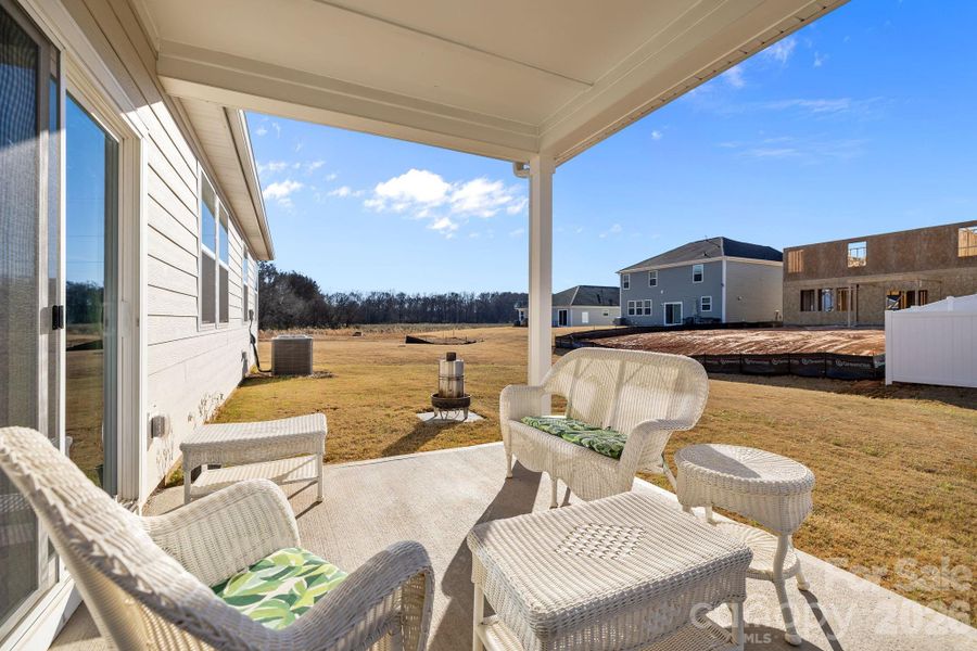 Exterior details and patio area of a home in Sheffield, Indian Trail (Image 4).