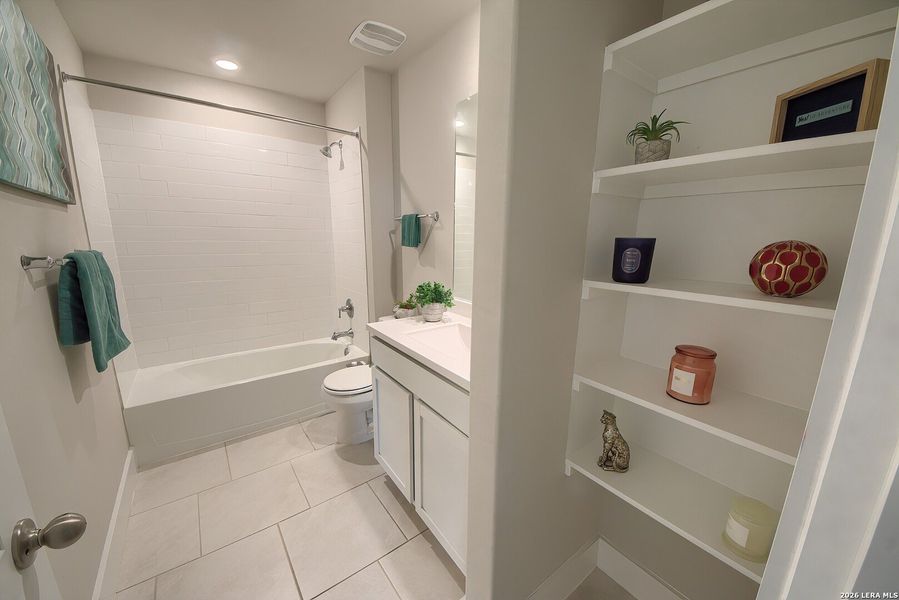 Furnished interior view inside a new home in Brookstone Creek, San Antonio (Image 15).