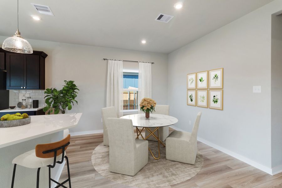 Representative furnished interior of a home built from the Marfa by Omega Builders in Hillside Village, Temple (Image 6). Representative furnished interior of a home built from the Marfa by Omega Builders in Hillside Village, Temple (Image 6).