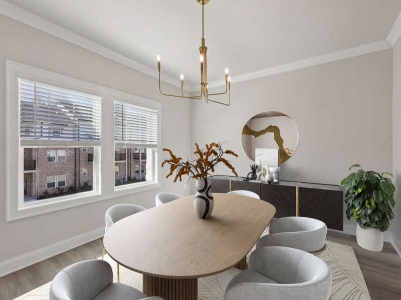 Furnished interior view inside a new home in Martin Springs - Highland Series, Lawrenceville (Image 4).