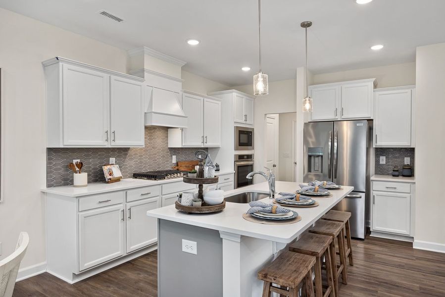 Representative furnished interior of a home built from the The Wake by Davidson Homes LLC in Gregory Village Townhomes, Lillington (Image 11).