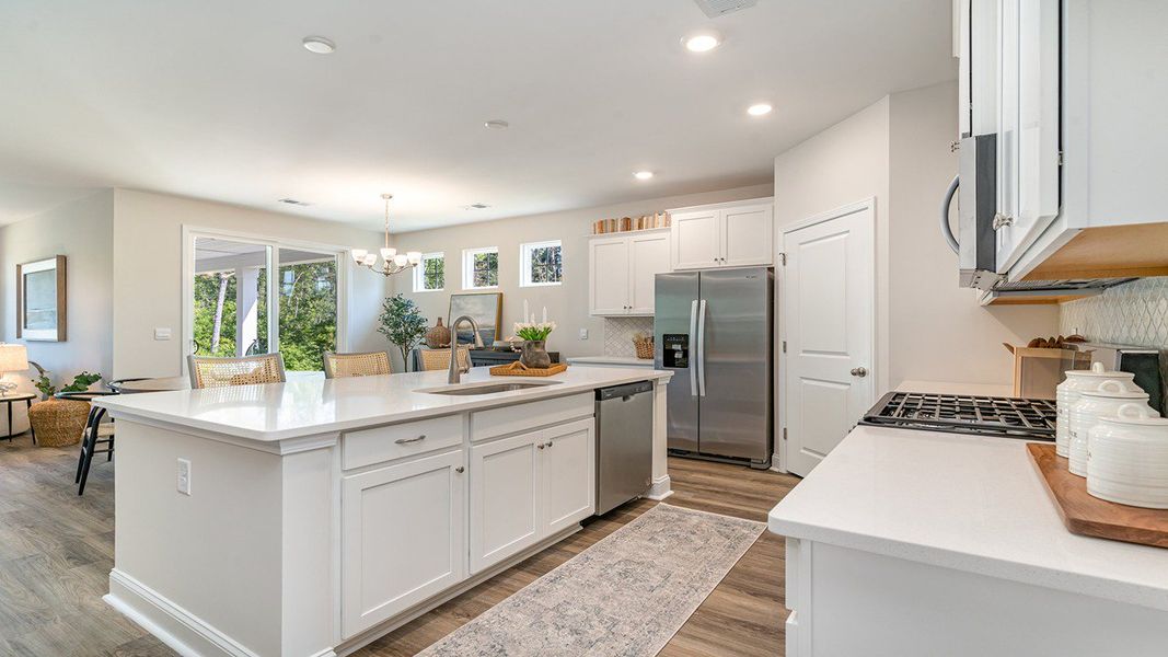 Representative furnished interior of a home built from the Darby by D.R. Horton in The Preserve at Shaftesbury Glen, Conway (Image 5).
