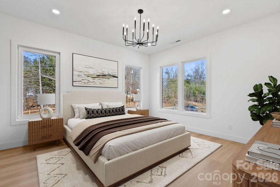 Furnished interior view inside a new home in , Fletcher (Image 4).