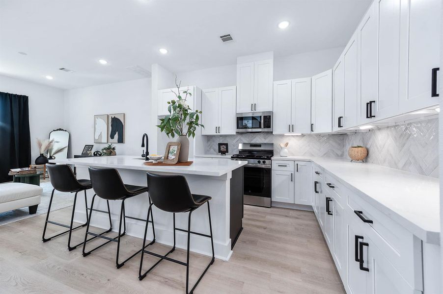 Furnished interior view inside a new home in , Houston (Image 7).