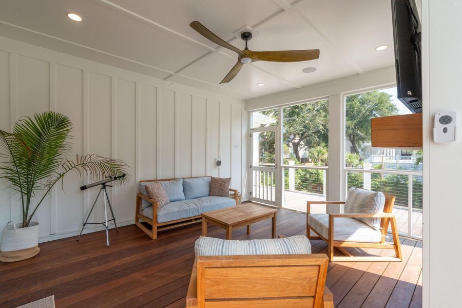 Furnished interior view inside a new home in , Isle Of Palms (Image 11).