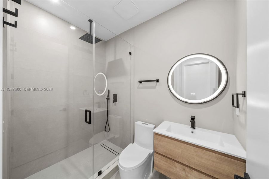 Furnished interior view inside a new home in , Miami (Image 12).