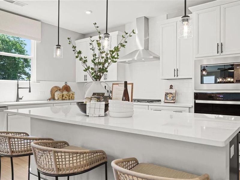 Furnished interior view inside a new home in Wehunt Meadows, Hoschton (Image 28).