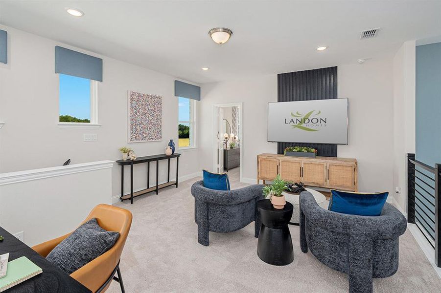 Furnished interior view inside a new home in Dominion at Brookhollow, Prosper (Image 9).