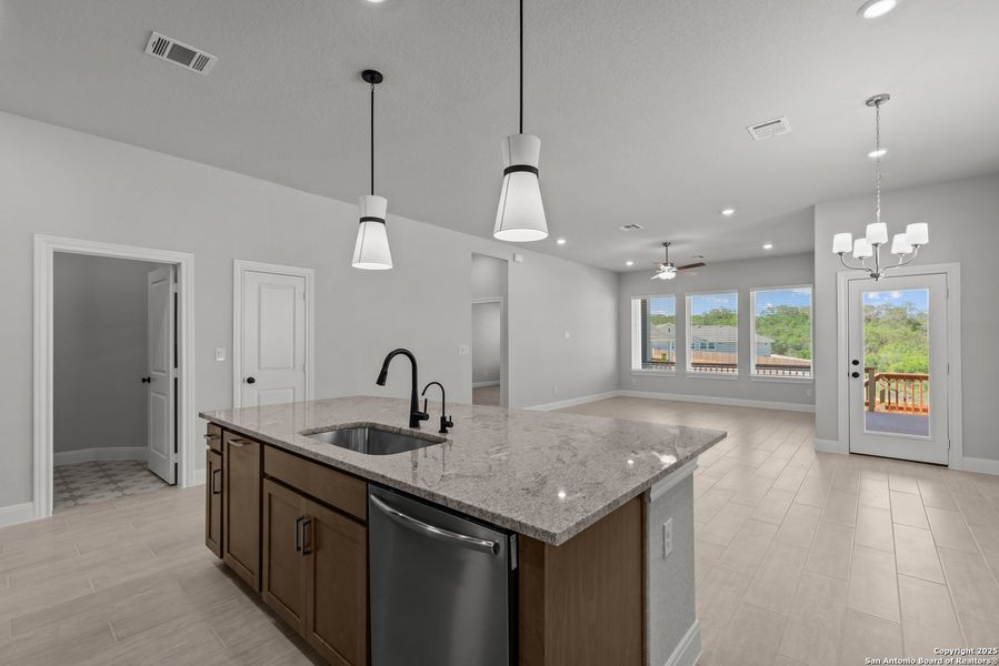 Furnished interior view inside a new home in Ladera - High Point 45', San Antonio (Image 3). Furnished interior view inside a new home in Ladera - High Point 45', San Antonio (Image 3).