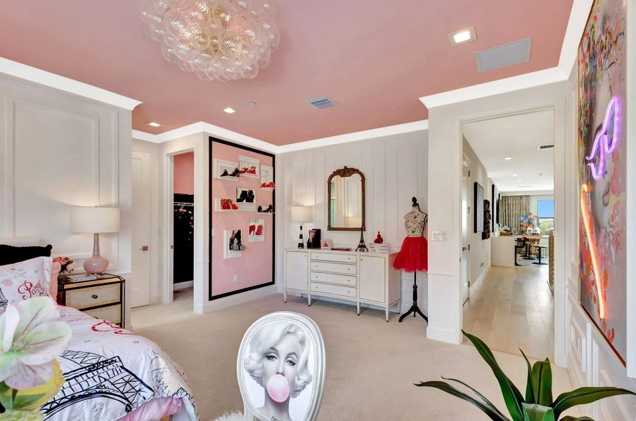 Furnished interior view inside a new home in Apex at Avenir, Palm Beach Gardens (Image 56).