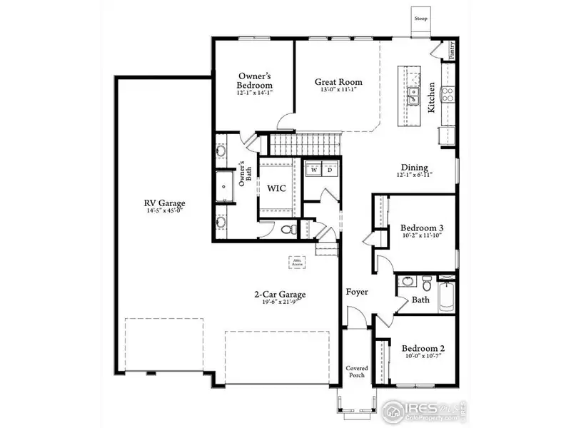 2D floor plan layout of this home in Hudson Hills, Hudson, CO (Image 2). 2D floor plan layout of this home in Hudson Hills, Hudson, CO (Image 2).